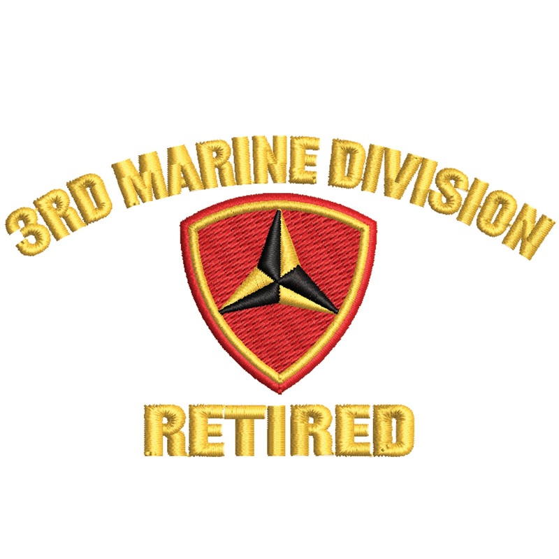 3rd Marine Division Retired Symbol 3rd Marine Division Retired Symbol One Size