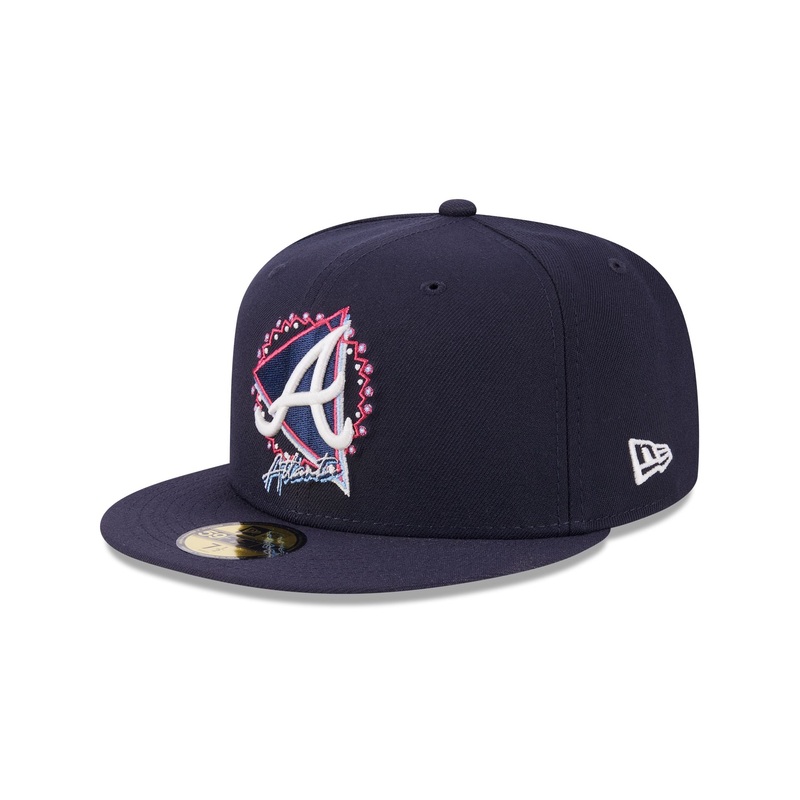 Atlanta Braves Glow-In-The-Dark 59FIFTY Fitted Hat 7