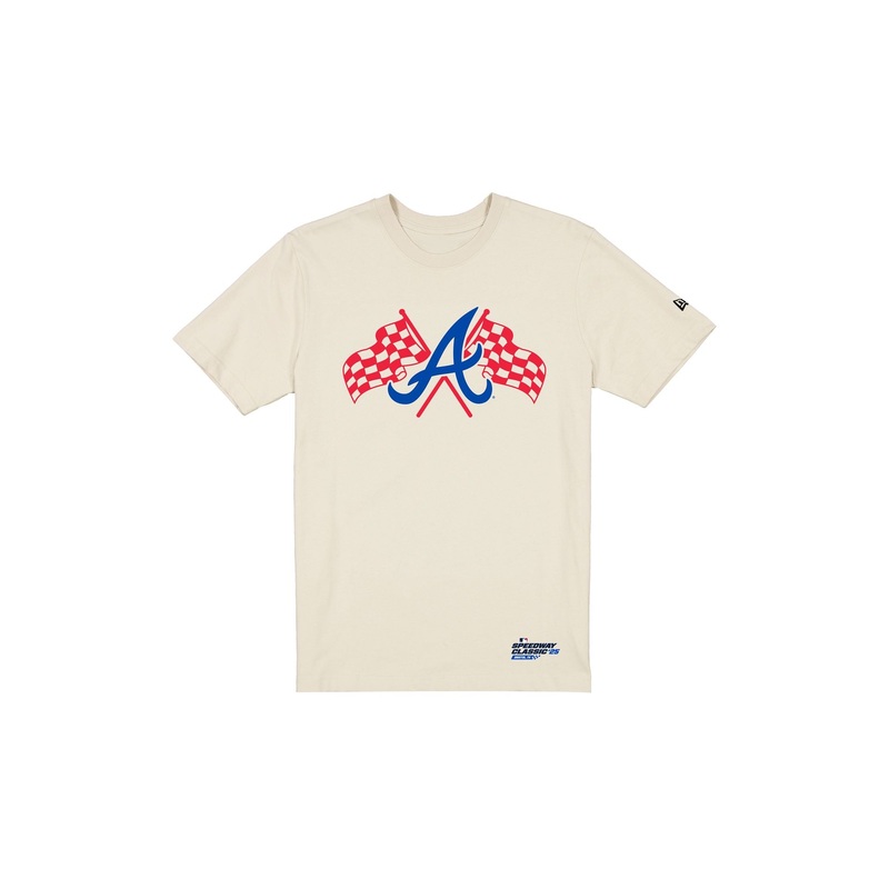 Atlanta Braves Speedway Classic White T-Shirt S