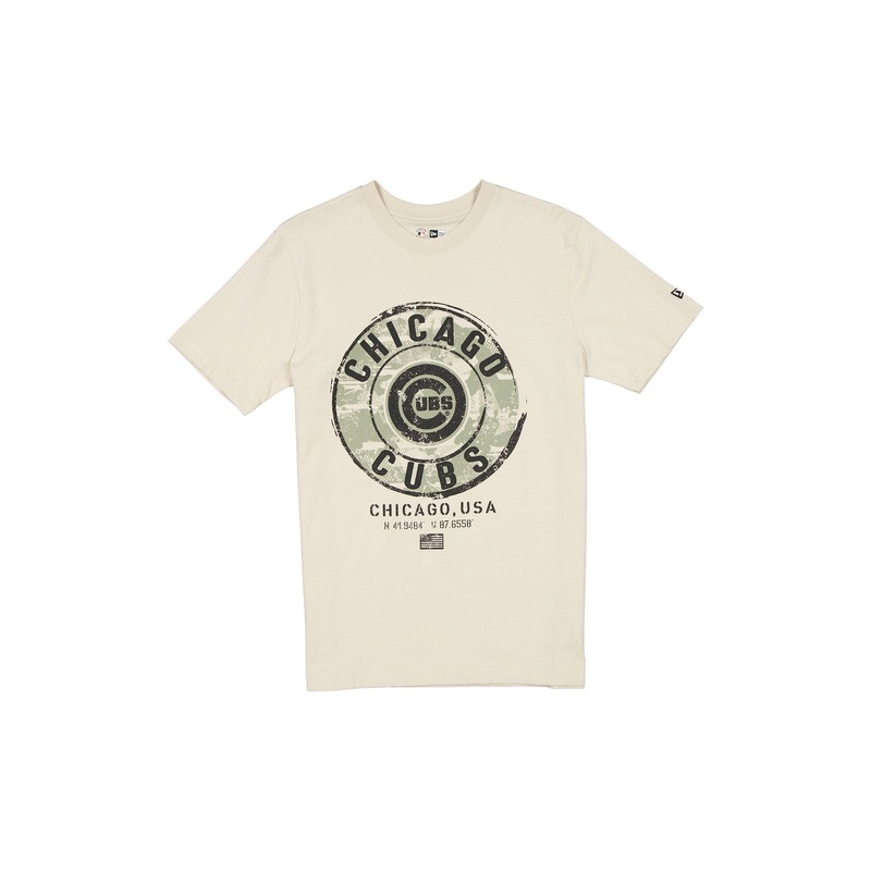 Chicago Cubs Armed Forces Day 2025 Stone T-Shirt S