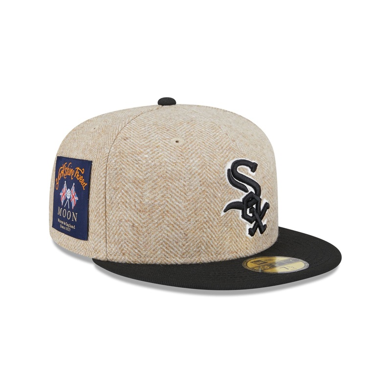 Chicago White Sox Herringbone Moon 59FIFTY Fitted Hat 7