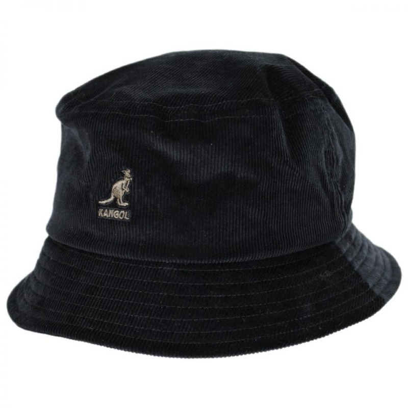 Corduroy Cotton Blend Bucket Hat BLACK S