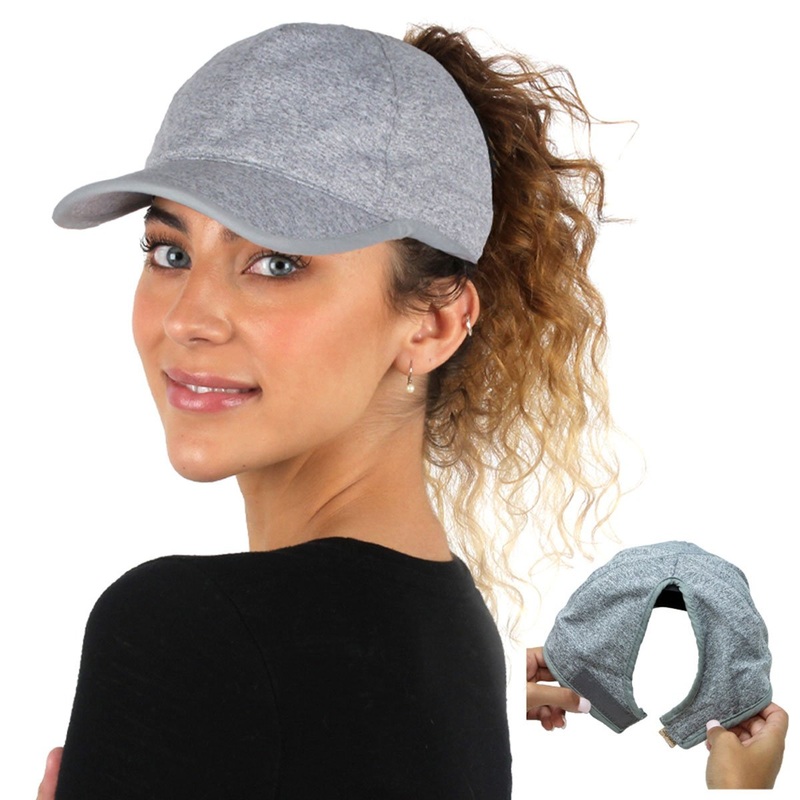 Jenny Heathered PonyFlo Baseball Black 1SFM