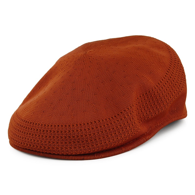 Kangol Tropic 504 Ventair Flat Cap – Cognac S