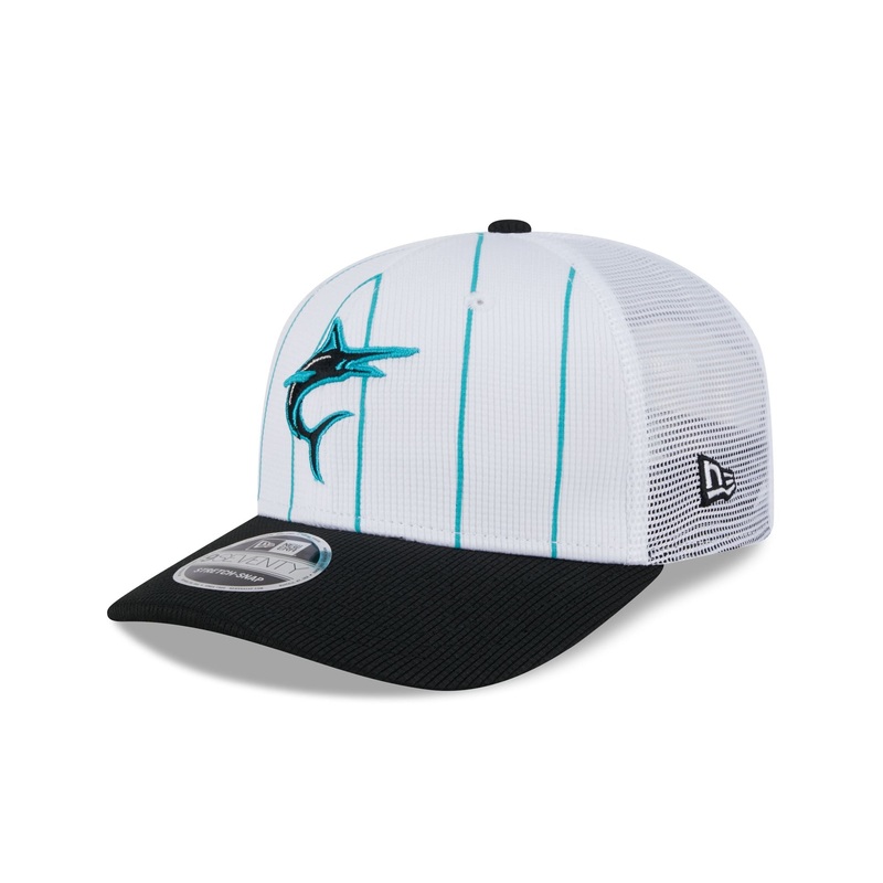 Miami Marlins 2025 Batting Practice 9SEVENTY Trucker Hat One Size