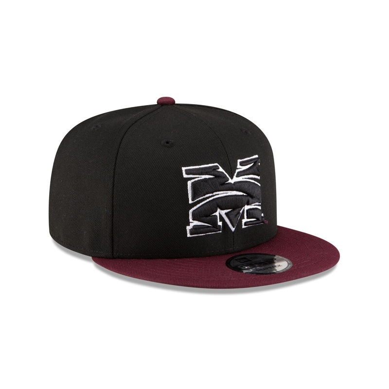 Morehouse Tigers Black Maroon 9FIFTY Snapback Hat One Size