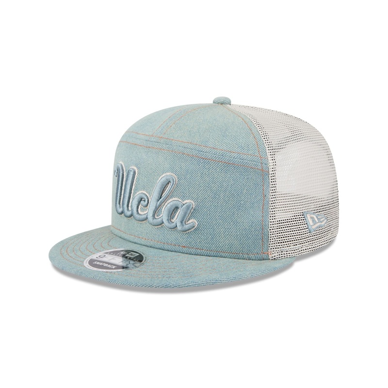 UCLA Bruins Denim Split Panel 9FIFTY Trucker Hat One Size