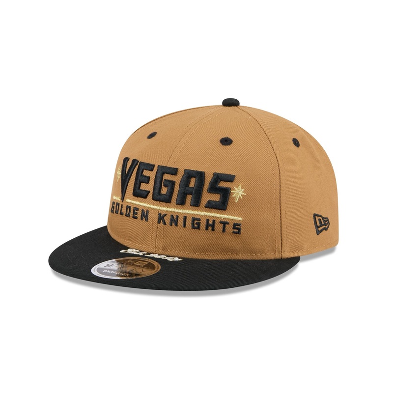 Vegas Golden Knights Wheat Retro Crown 9FIFTY Snapback Hat One Size