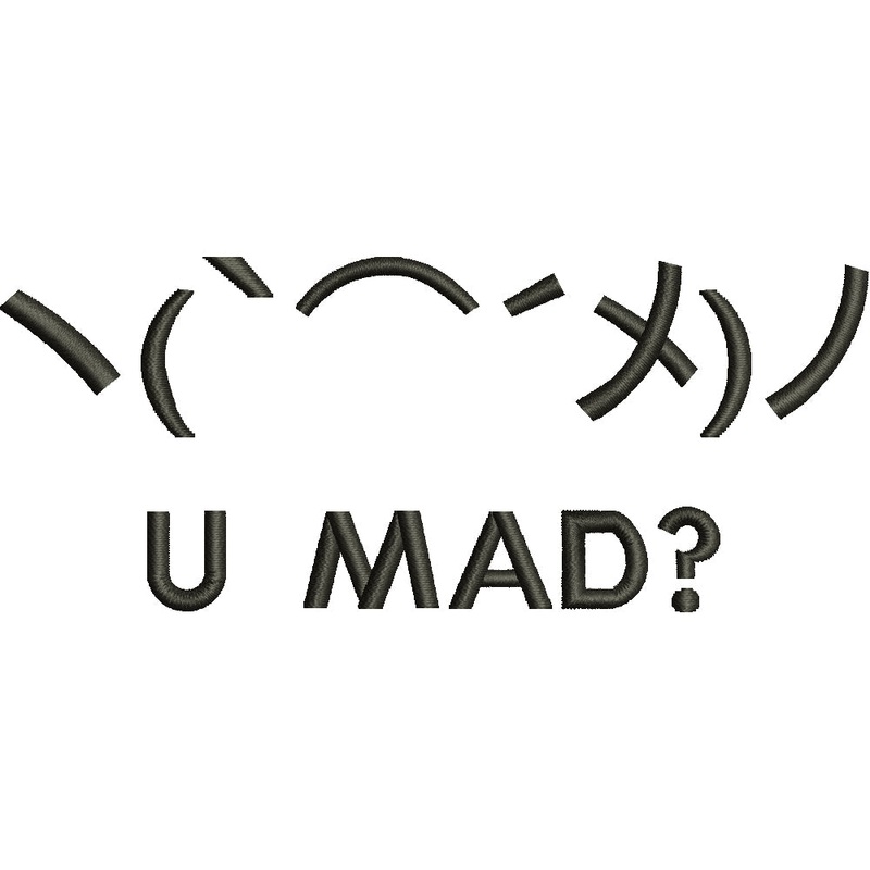 Angry Text Emoticon Default Title One Size