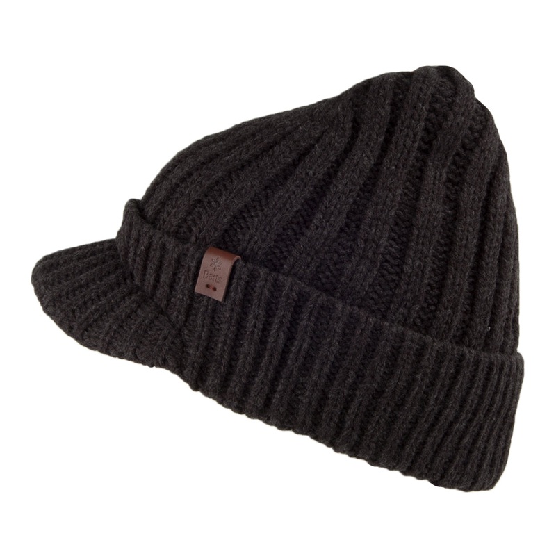 Barts Hats Silo Acrylic Peaked Beanie – Dark Grey 1-Size