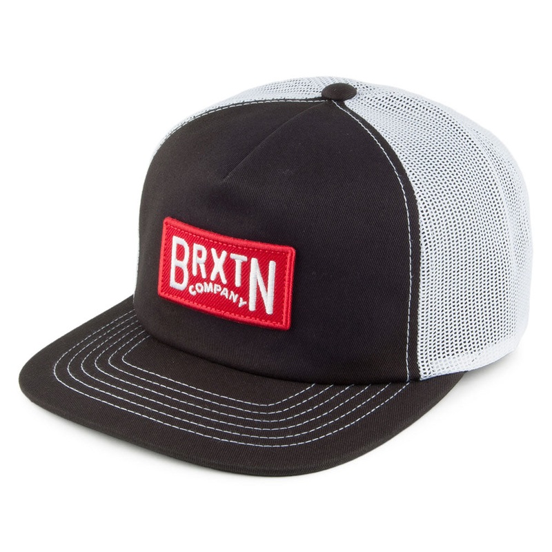 Brixton Hats Langley Trucker Cap – Black Adjustable