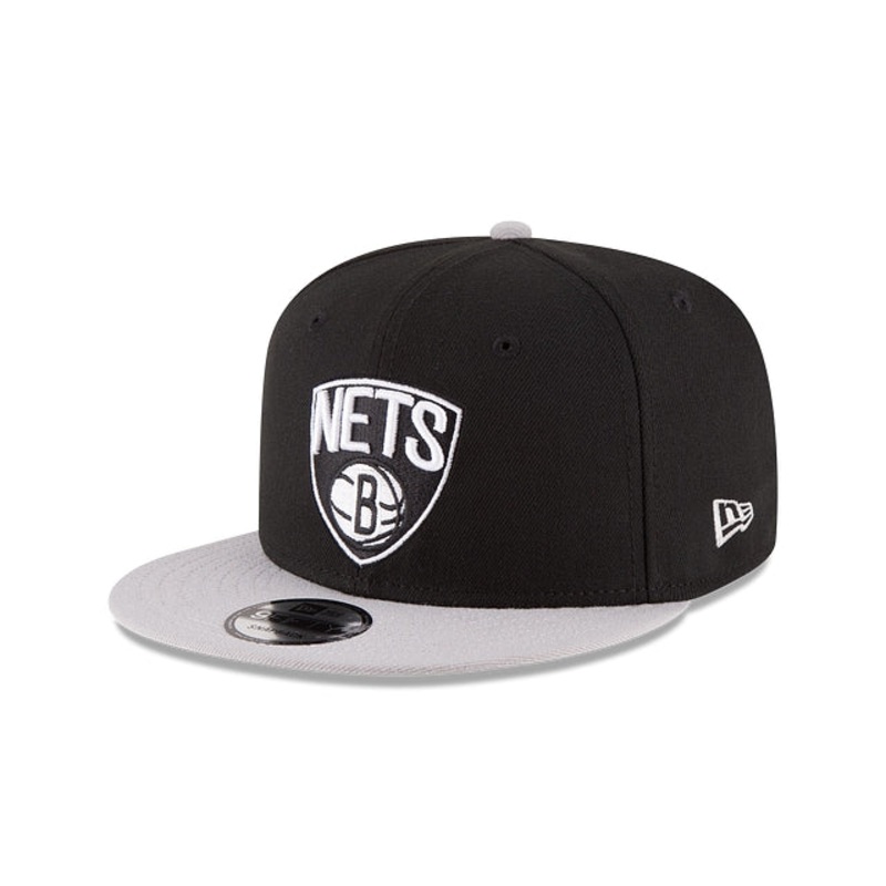 Brooklyn Nets Two Tone 9FIFTY Snapback Hat One Size