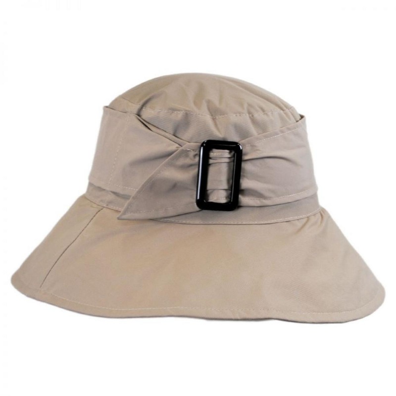 Buckle Rain Bucket Hat BEIGE ONE SIZE FITS MOST
