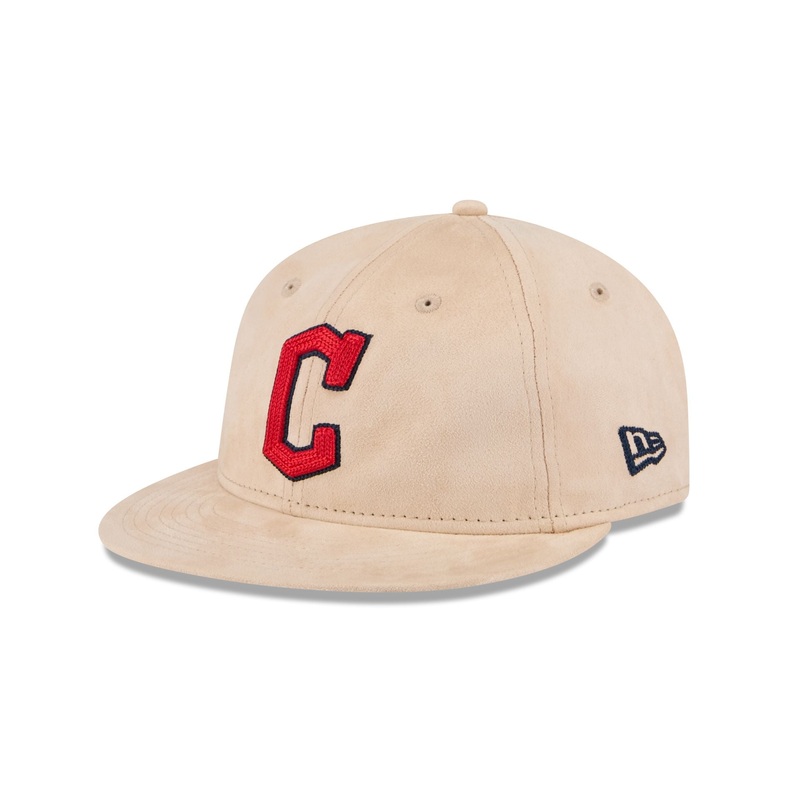 Cleveland Guardians Stone Suede Retro Crown 9FIFTY Snapback Hat One Size