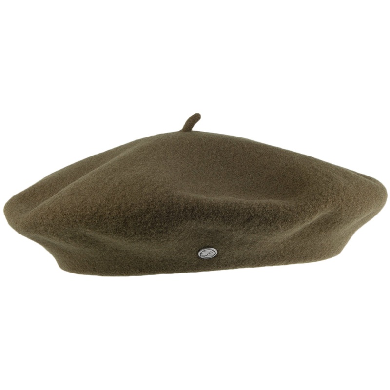 Hritage par Laulhre Hats Authentique Merino Wool Beret – Olive 1-Size