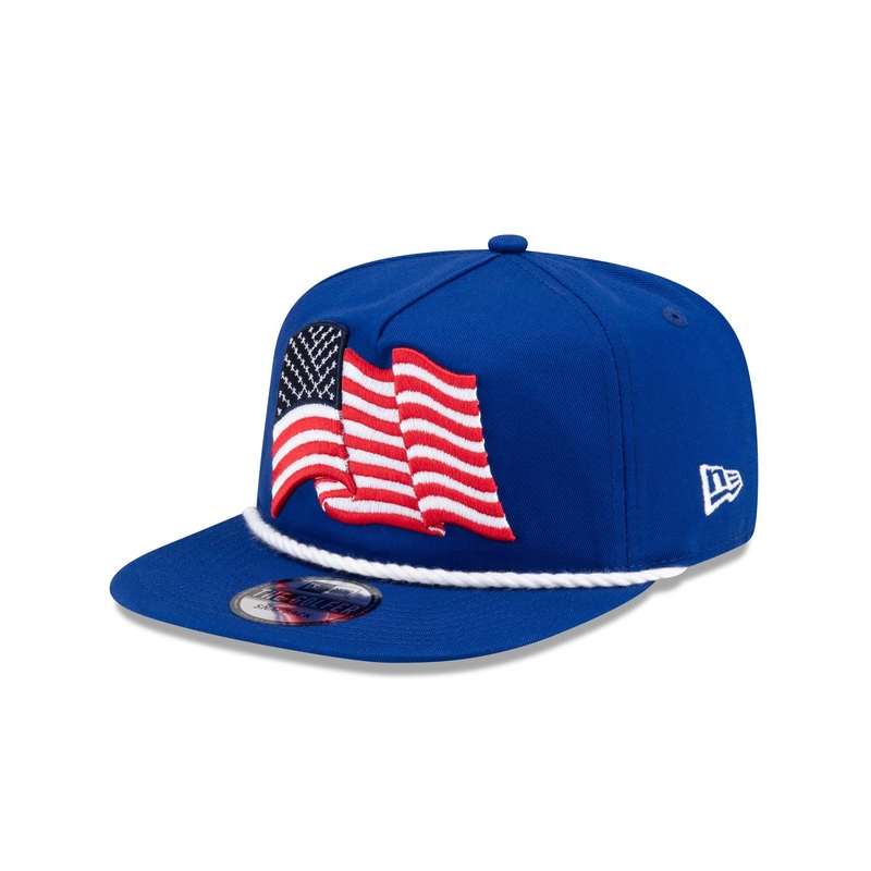 New Era Cap American Flag Blue Golfer Hat One Size