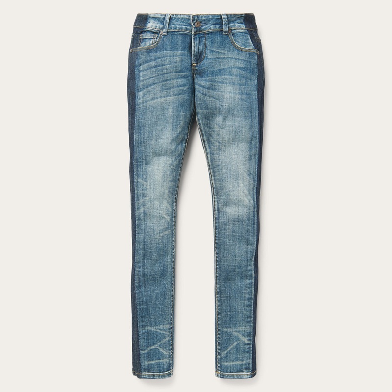 Skinny Fit Stripe Leg Jean Blue 8