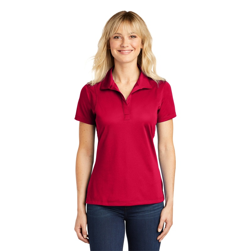 Sport-Tek LST650 Ladies Micropique Sport-Wick Polo – Deep Red Deep Red XS
