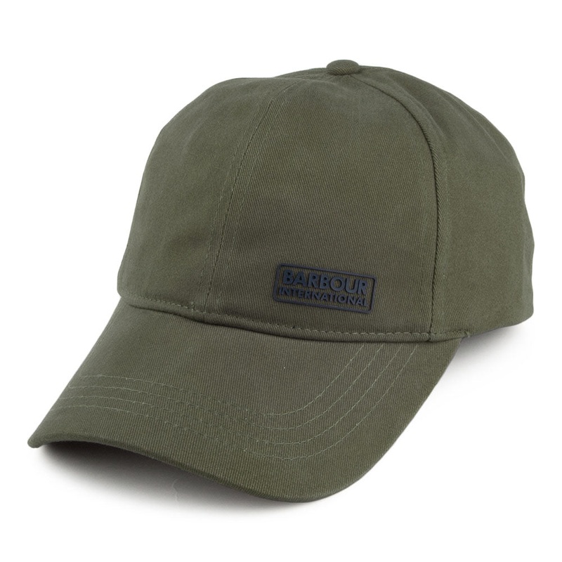 Barbour International Norton Drill Baseball Cap – Green Adjustable