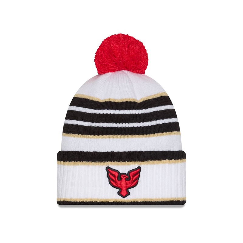 D.C. United 2025 Jersey Hook White Pom Knit Hat One Size