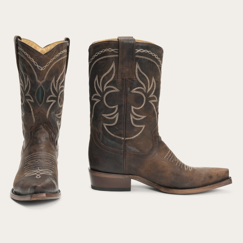 Iris Mid-Calf Embroidered Boot Brown 5