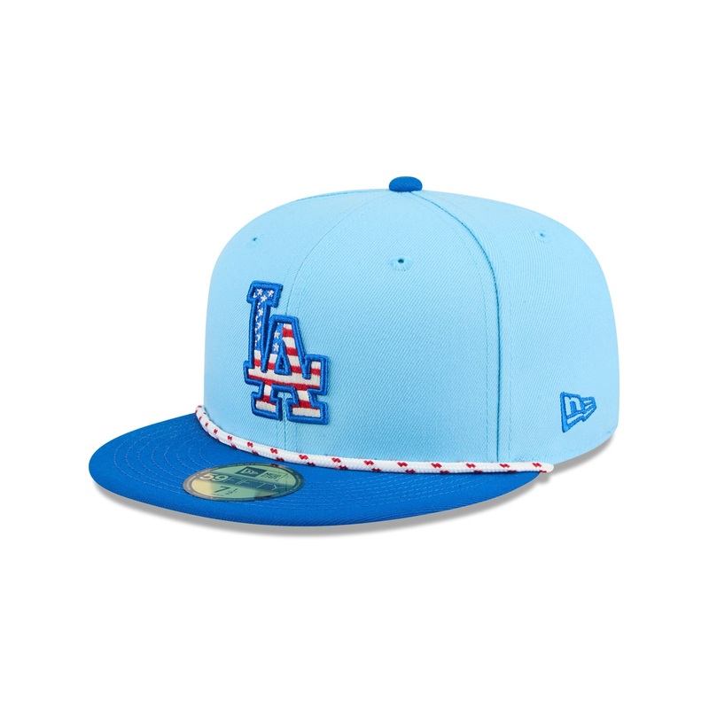 Los Angeles Dodgers Independence Day 2025 59FIFTY Fitted Hat 7