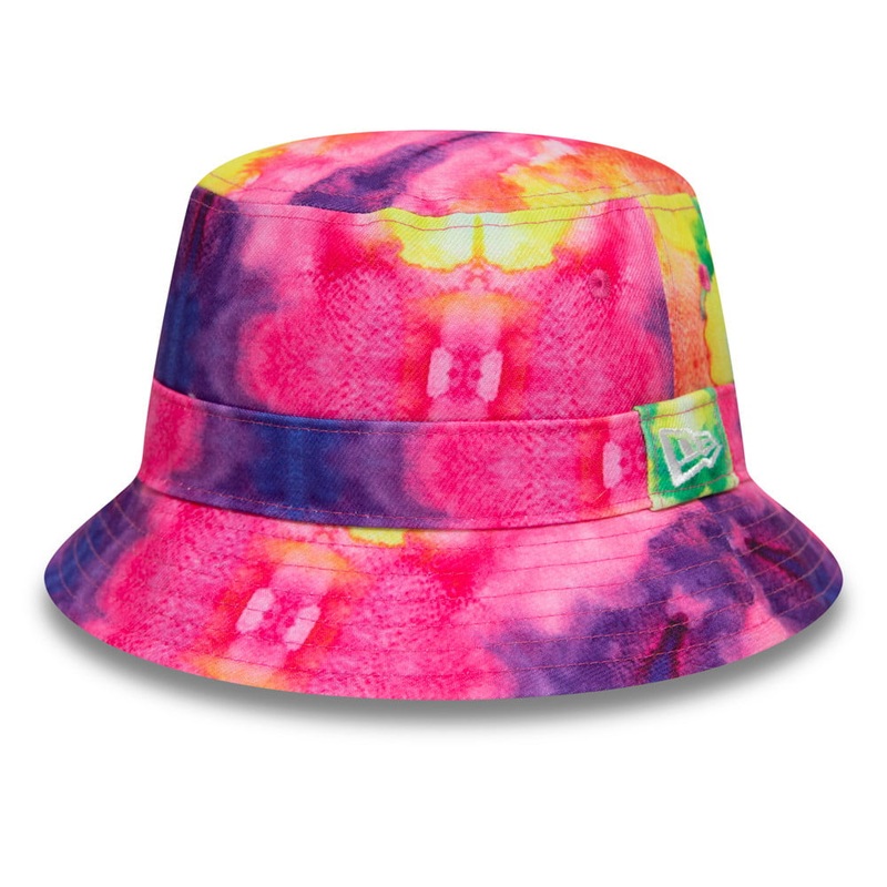 New Era Tie Dye Bucket Hat – Pink-Purple S