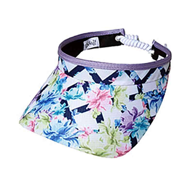 Pastel Lattice Golf Sun Visor with Coil Lace by GloveIt Lavender