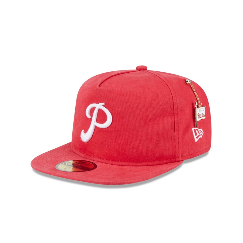 Philadelphia Phillies Championship Side Flag 59FIFTY A-Frame Fitted Hat 7