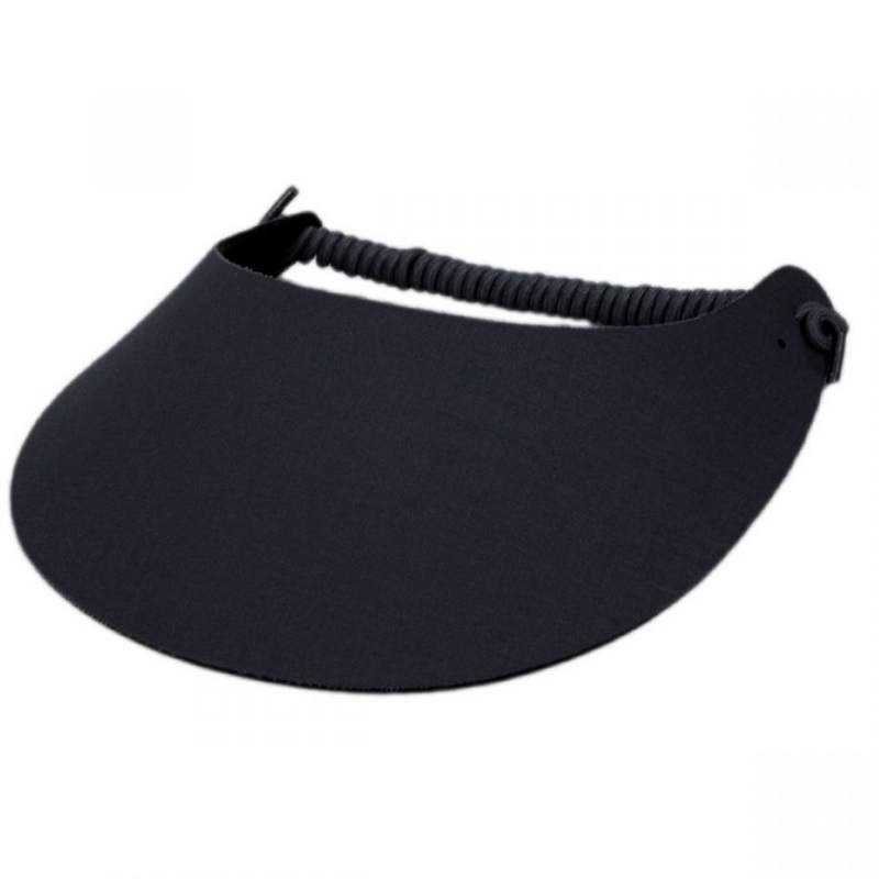 Springlace Solid Sunvisor BLACK ADJUSTABLE