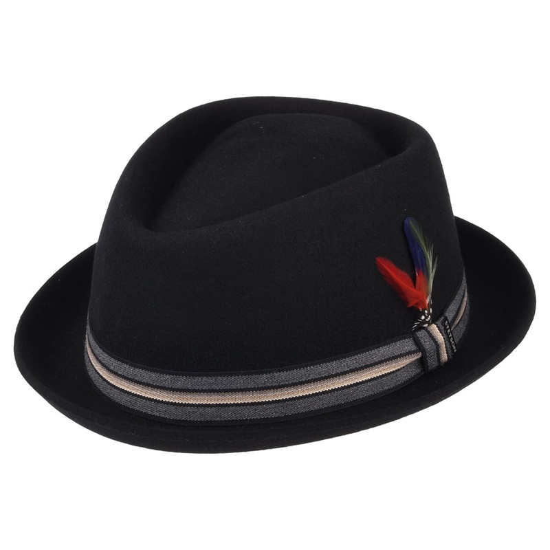 Stetson Hats Diamond Wool Felt Trilby Hat – Black 55