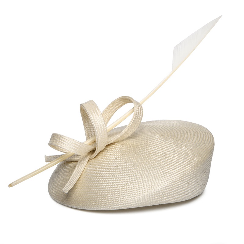 Whiteley Hats Pippa Straw Pillbox Hat – Ivory 1-Size