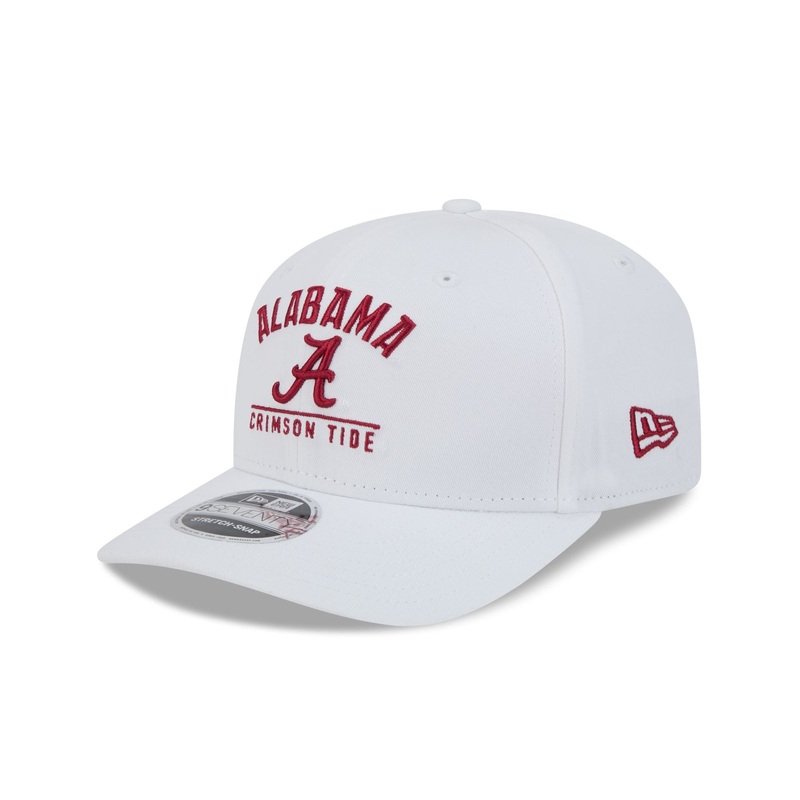 Alabama Crimson Tide Optic White 9SEVENTY Stretch-Snap Hat One Size