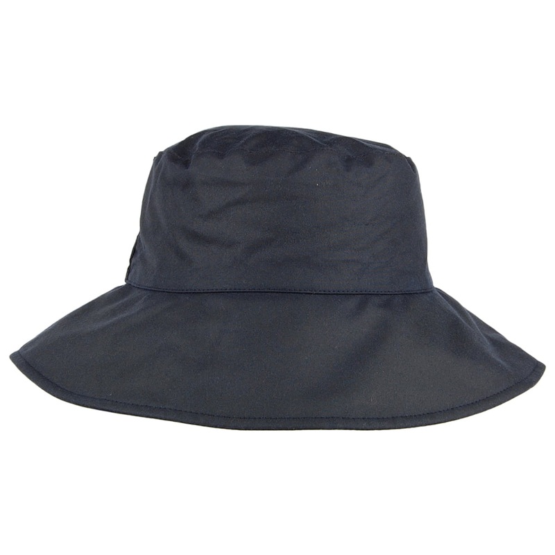 Barbour Hats Brambling Wax Cotton Bucket Hat – Navy Blue S