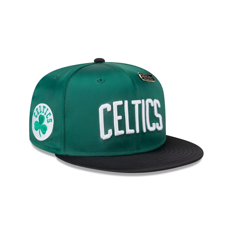 Boston Celtics Satin Pin 9FIFTY Snapback Hat One Size