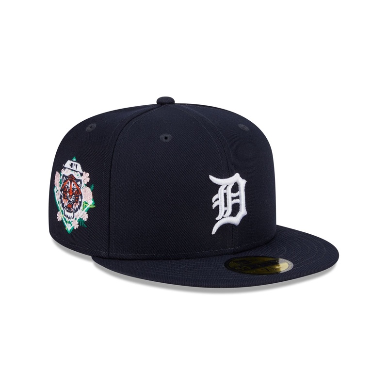 Detroit Tigers Floral Undervisor 59FIFTY Fitted Hat 7