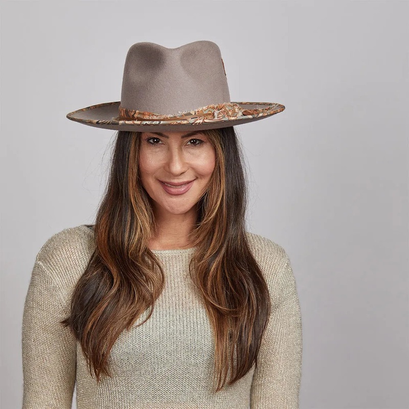 Gypsy | Womens Felt Fedora Hat Platinum MD