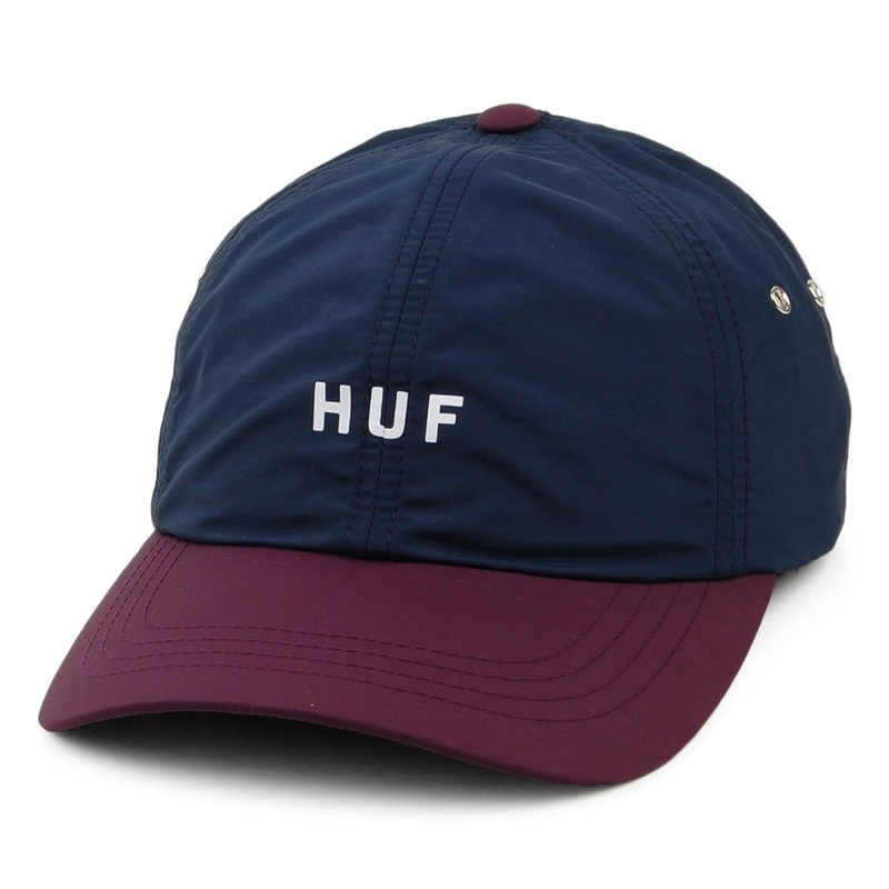 HUF Standard Contrast Curved Visor Baseball Cap – Navy Blue Adjustable