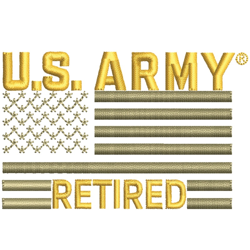 Licensed U.S. Army Retired Flag Licensed U.S. Army Retired Flag One Size