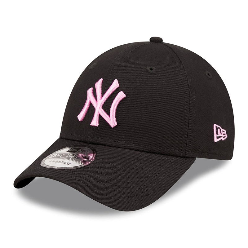 New Era 9FORTY New York Yankees Baseball Cap – MLB League Essential – Black-Light Pink Adjustable