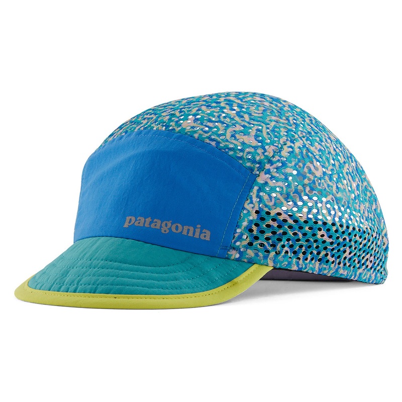 Patagonia Hats Sea Texture Duckbill Recycled 5 Panel Cap – Teal-Multi Adjustable