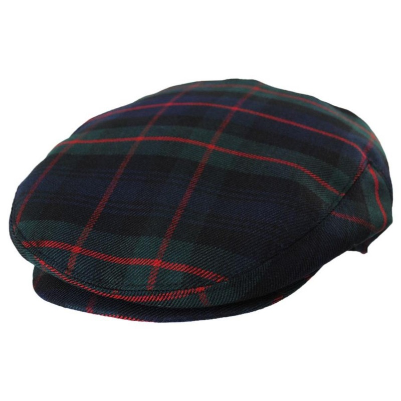 Pelham Plaid Wool Ivy Cap GREEN/BLACK S