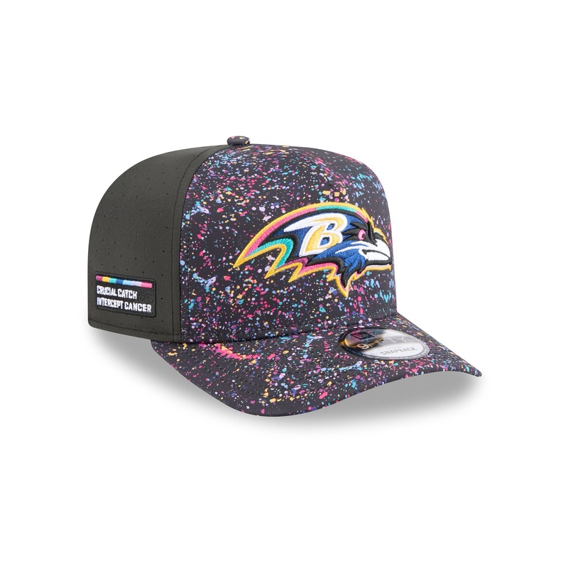Baltimore Ravens 2025 Crucial Catch 9FIFTY A-Frame Snapback Hat One Size