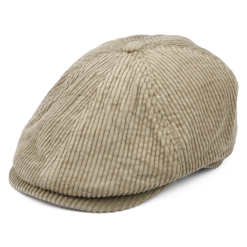 Barbour Hats Thorns Corduroy Newsboy Cap – Light Brown S