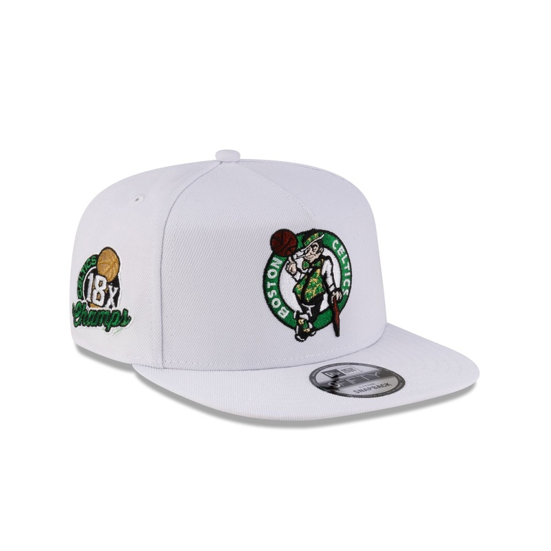 Boston Celtics Champions 9FIFTY A-Frame Snapback Hat One Size