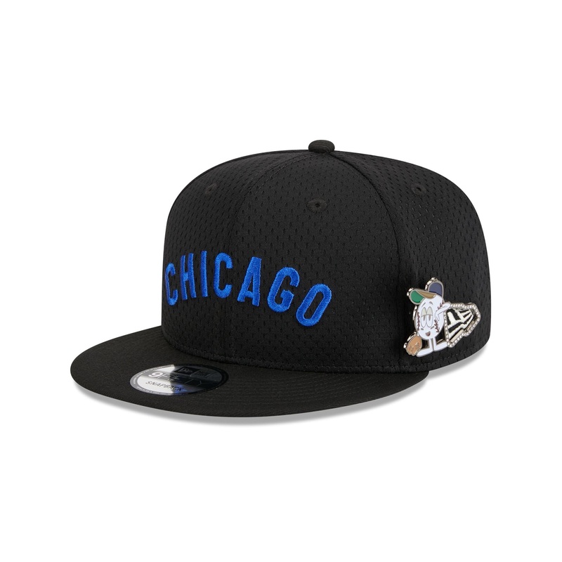 Chicago Cubs Post-Up Pin 9FIFTY Snapback Hat One Size
