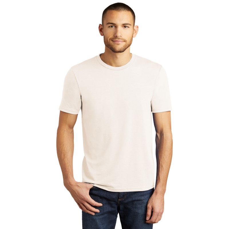 District DM130 Perfect Tri Tee – Natural Natural XS