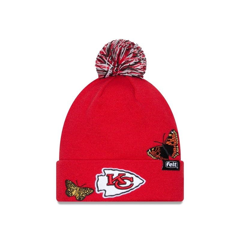 FELT x Kansas City Chiefs Pom Knit Hat One Size