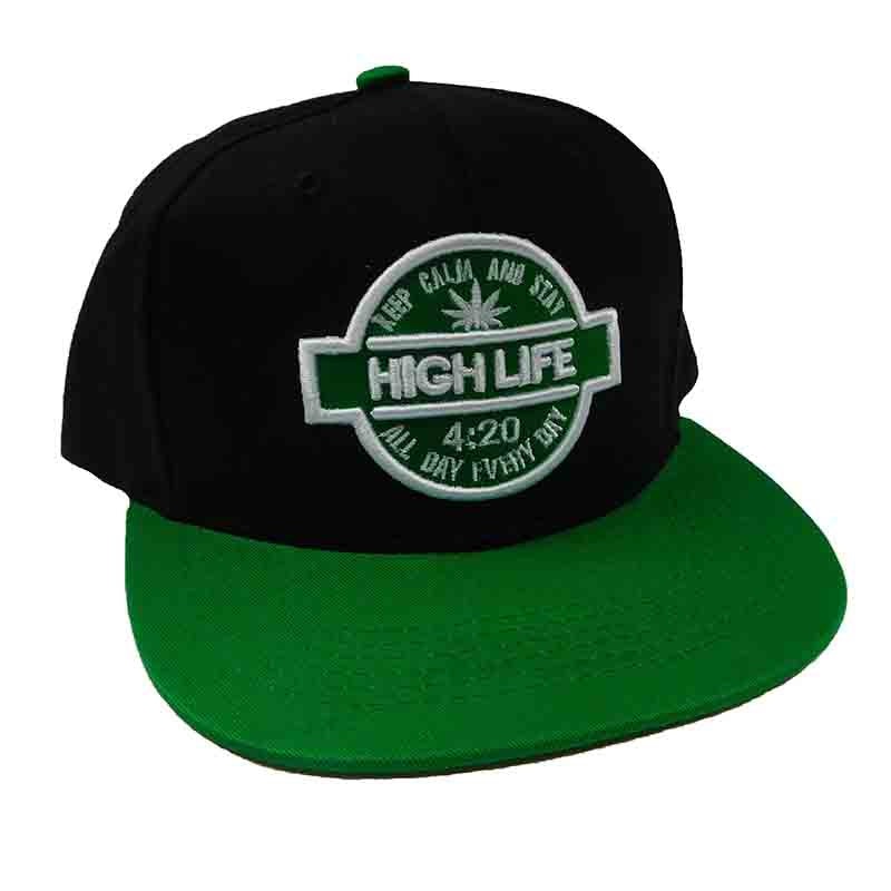 High Life Snapback Cap Black