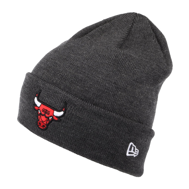 New Era Chicago Bulls Cuff Beanie Hat – NBA Heather Essential – Graphite 1-Size